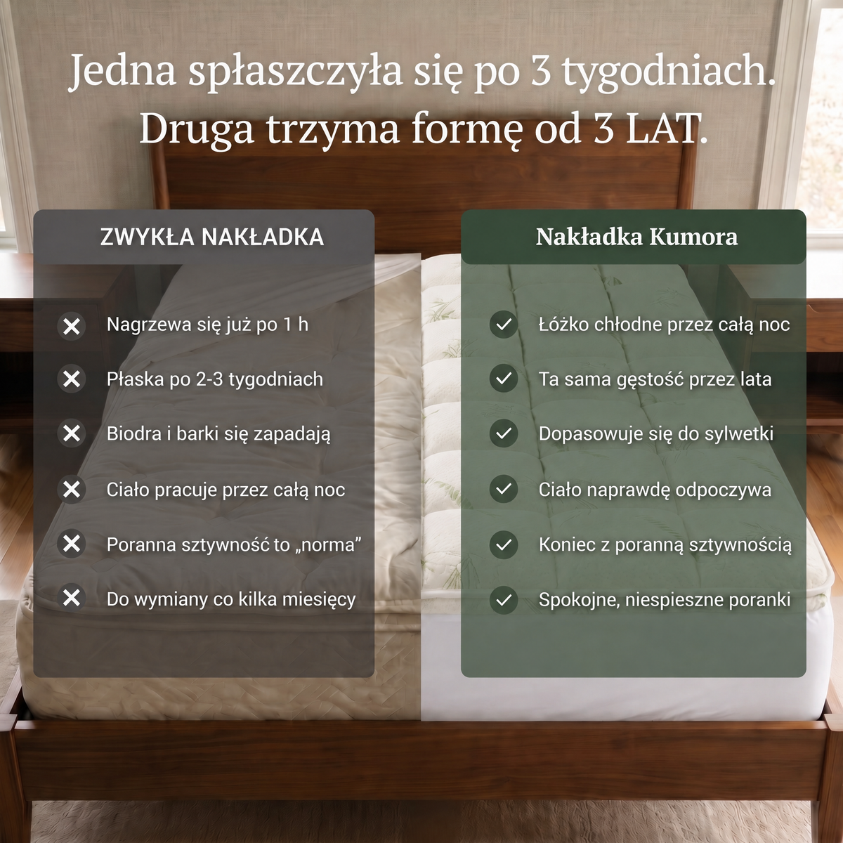 Nakładka na materac Kumora - KMR-PL