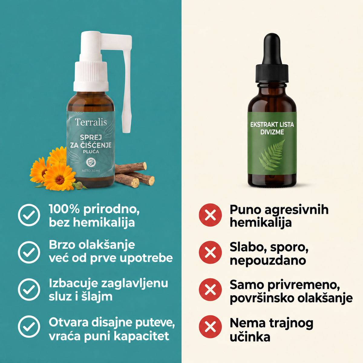 Sprej za čišćenje pluća Terralis - SPRAY-BA