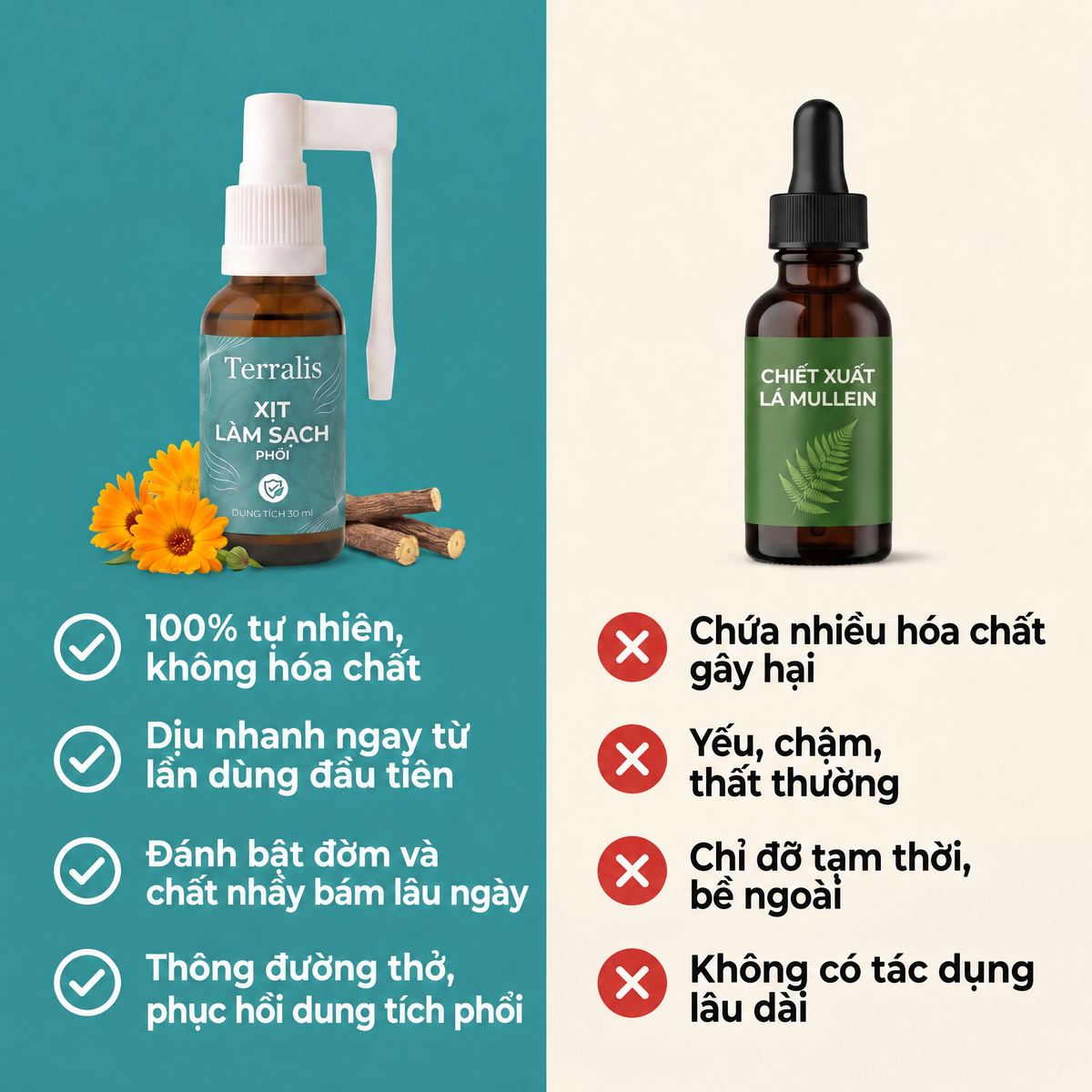 Xịt làm sạch phổi Terralis - SPRAY-VN