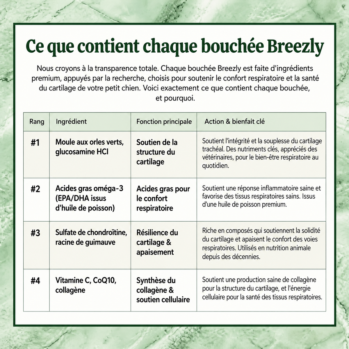 Bouchées respiratoires pour chiens Breezly - BRZ-LU