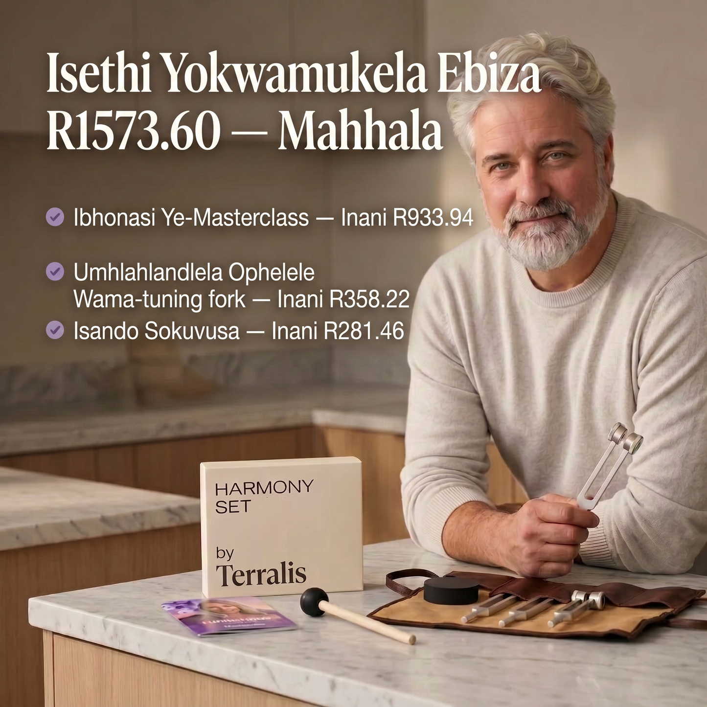 Isethi yama-tuning fork okwelapha ye-Terralis™ - DP - SA