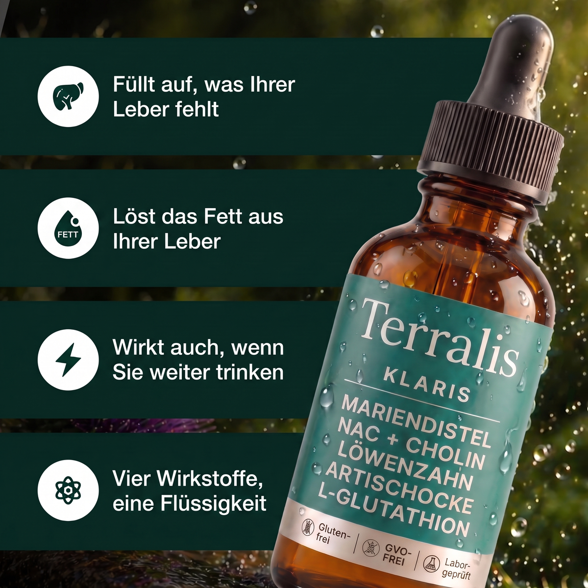 Die sechs Wirkstoffe der Klaris-Formel