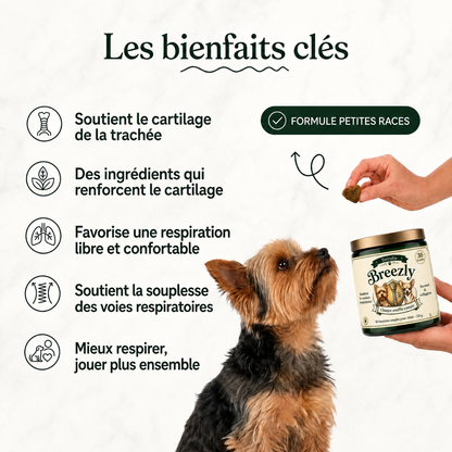 Bouchées respiratoires pour chiens Breezly - BRZ-MU