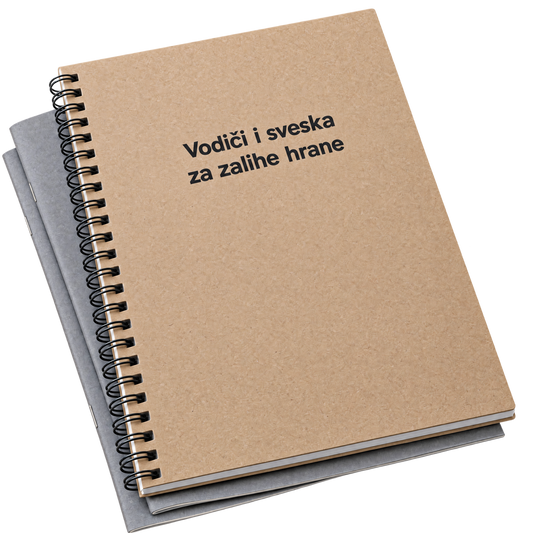 Vodiči i sveska za zalihe hrane