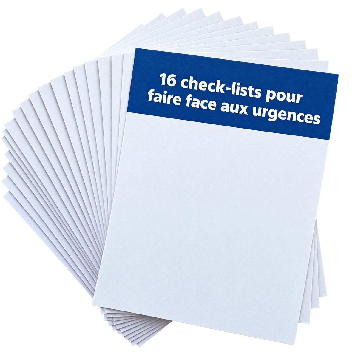 16 check-lists pour faire face aux urgences