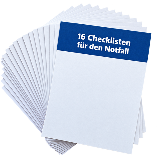 16 Checklisten für den Notfall