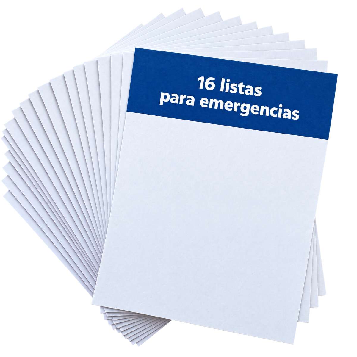 16 listas para emergencias