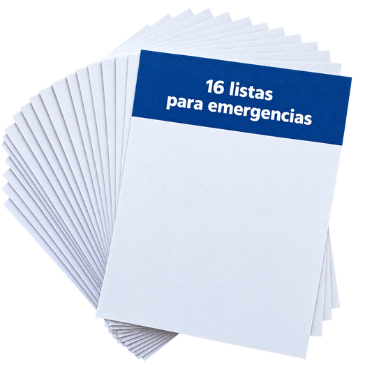 16 listas para emergencias
