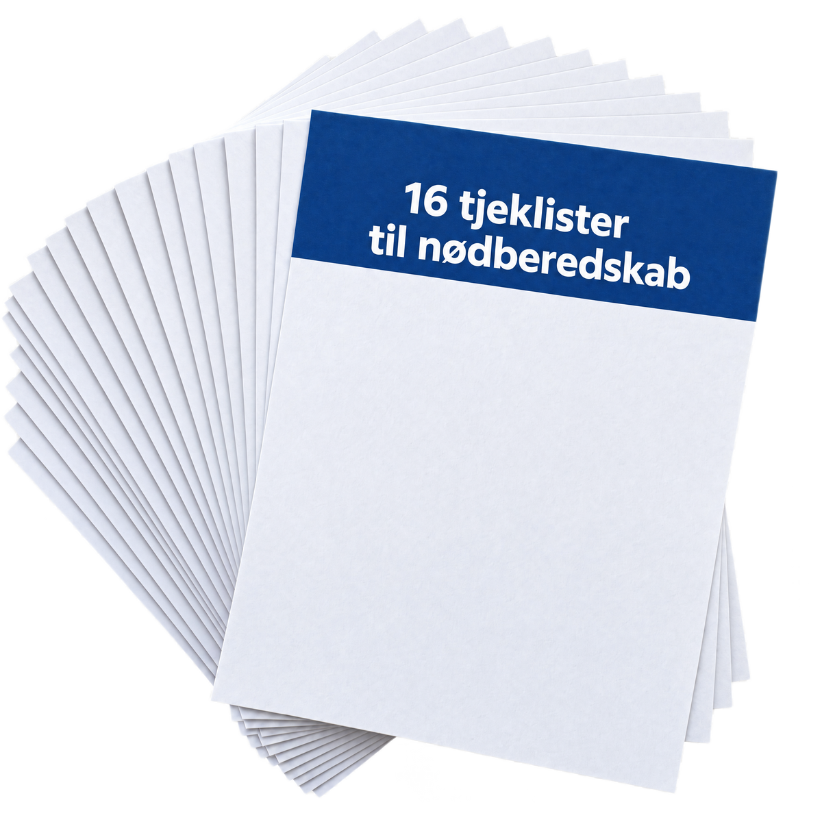 16 tjeklister til nødberedskab