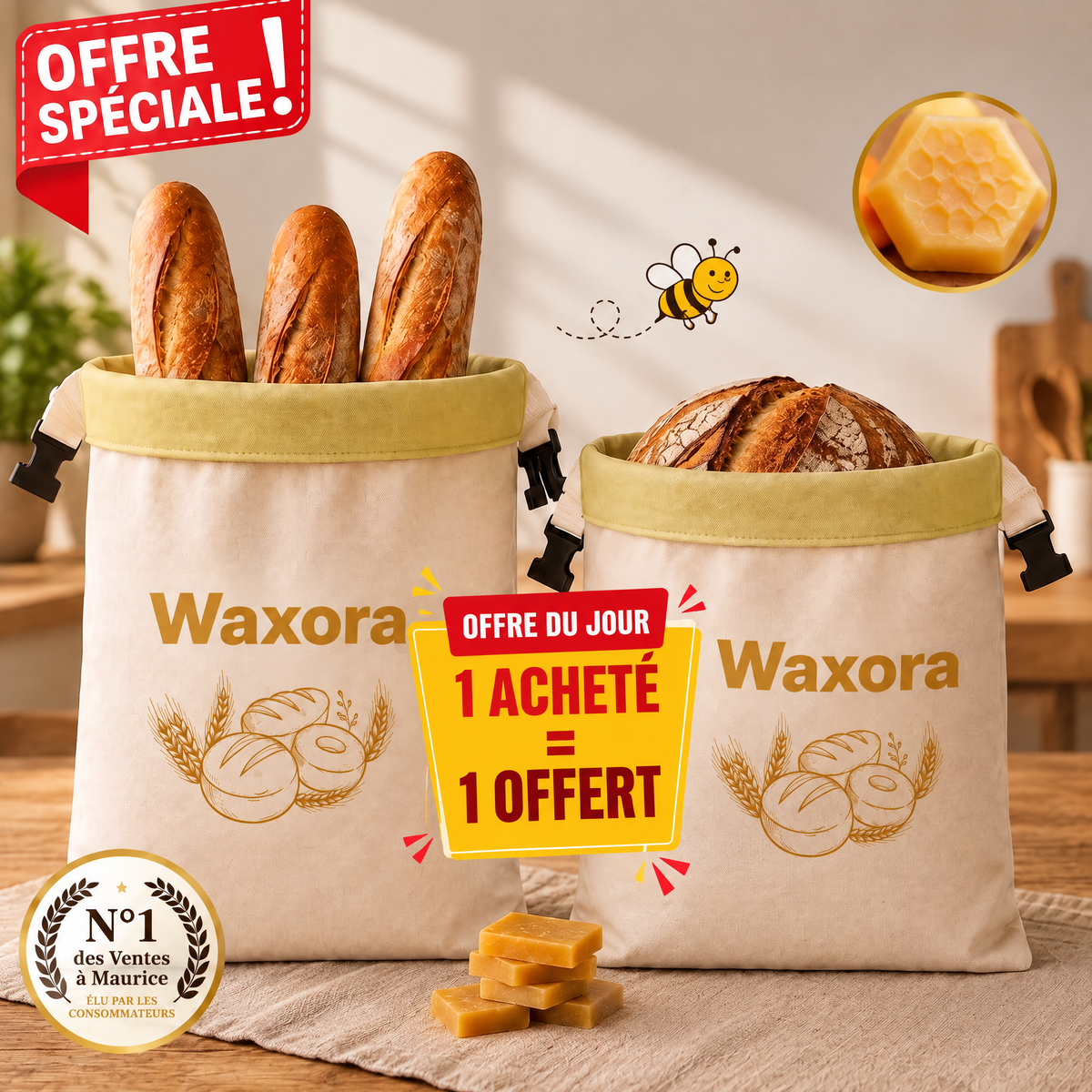 Sac à pain Waxora - WAX-MU