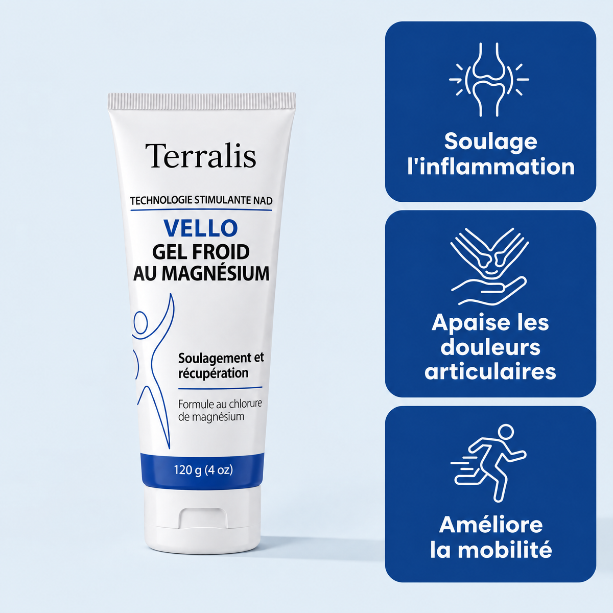 Gel froid au magnésium Vello - VLO-LU