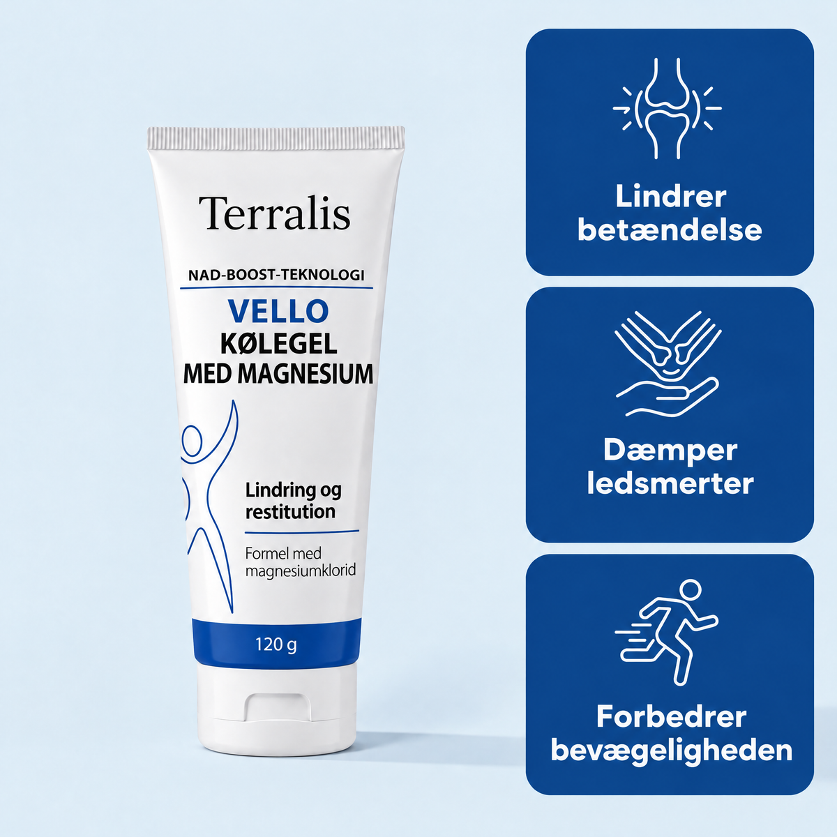 Kølende magnesiumgel Vello - VLO-DK