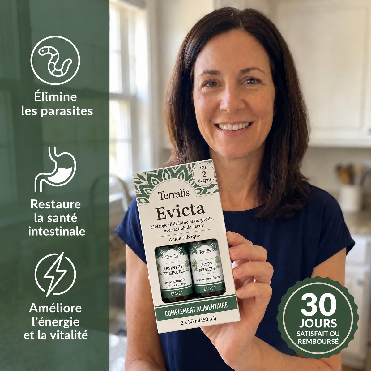 Kit détox intestinal en 2 étapes Evicta - 6064EVC-LU