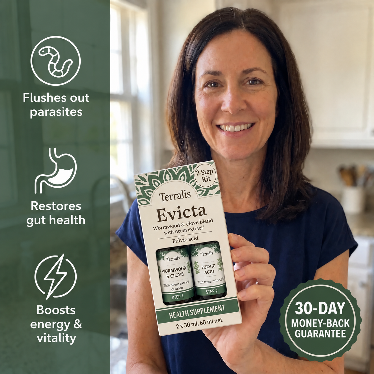 2-Step Gut Detox Kit Evicta - 2346EVC-ZA