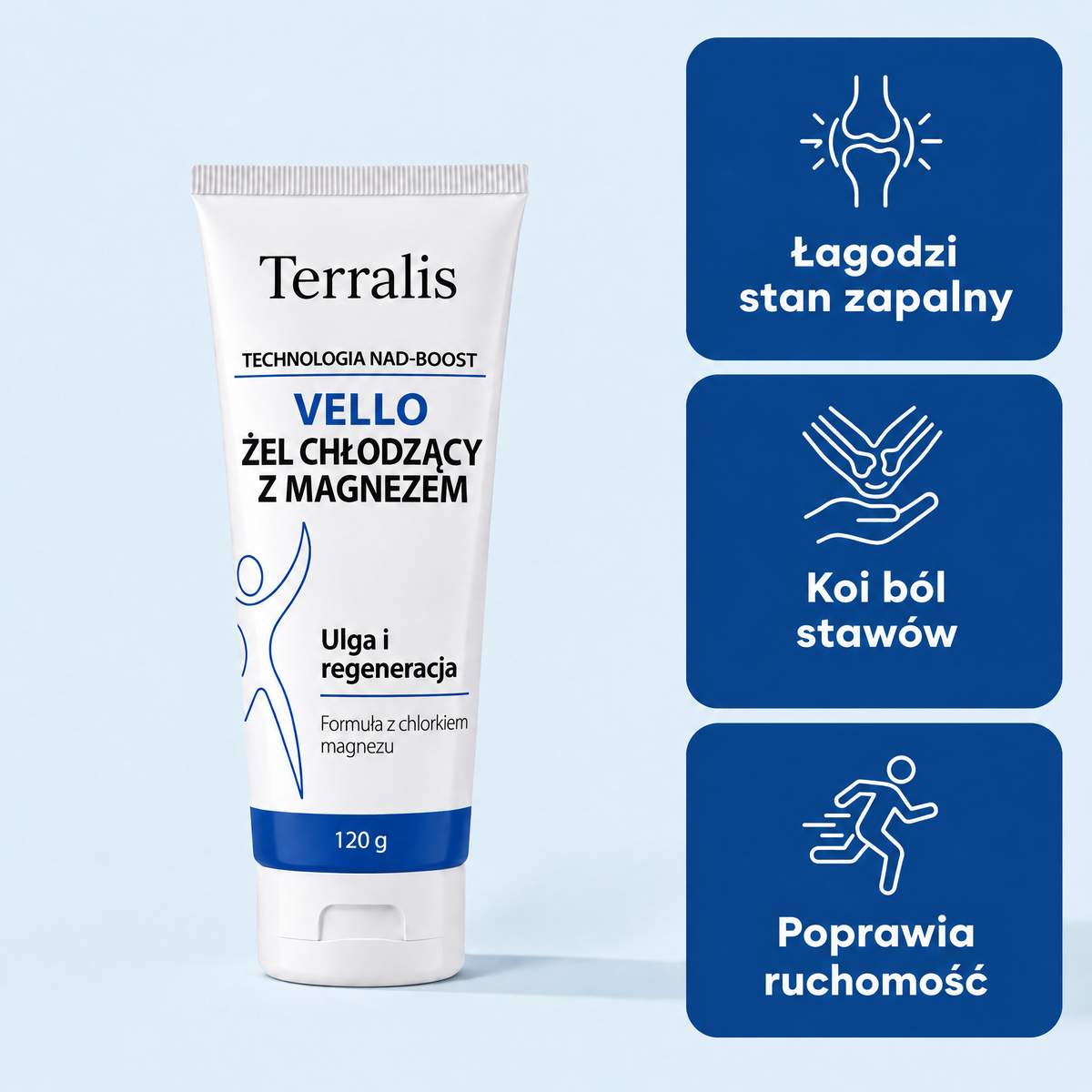 Chłodzący żel z magnezem Vello - VLO-PL