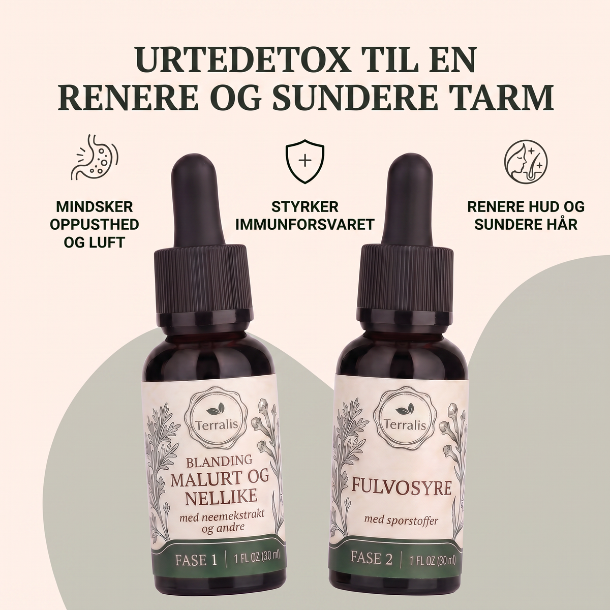 Klenza tarmrensningskit i 2 faser