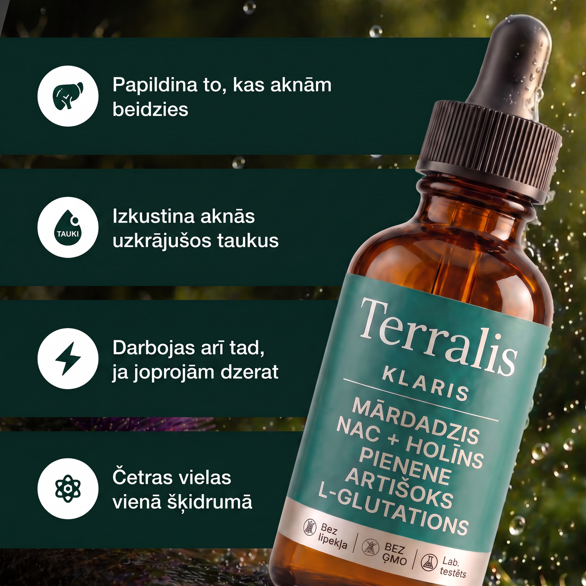 Klaris formulas aktīvās vielas