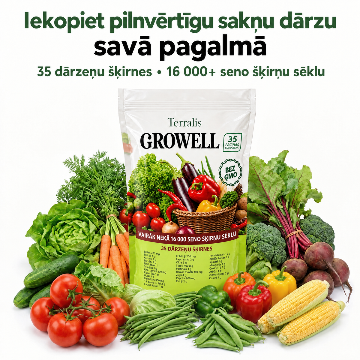 Sēklu krājums Growell - GRW-LV