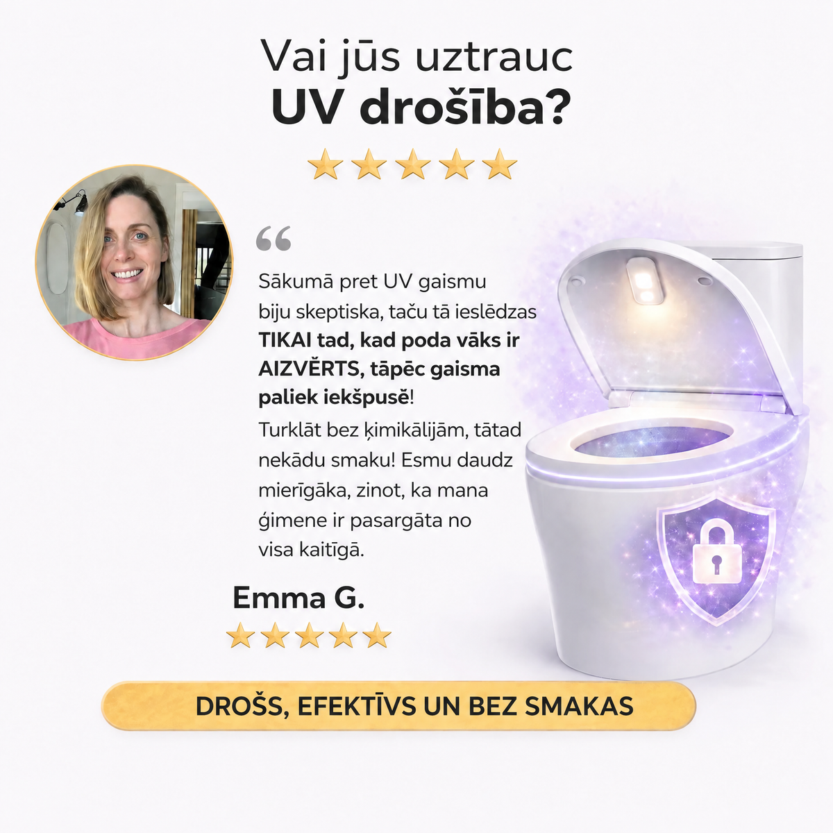 Tualetes poda UV sterilizators Uvara - 7240UVR-LV