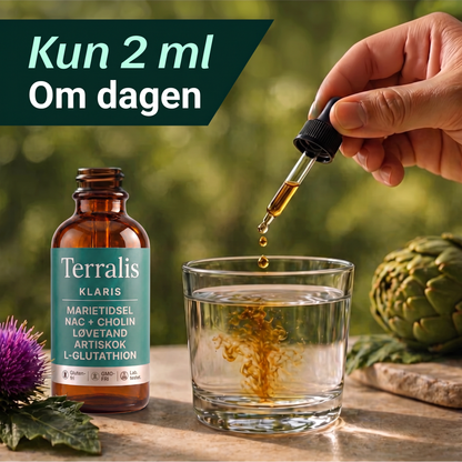 Klaris dosering: kun 2 ml om dagen