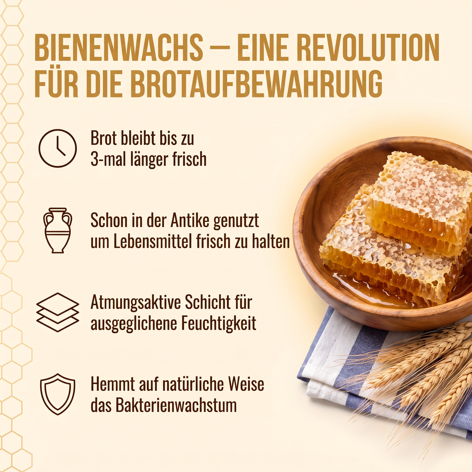 Bienenwachs: eine Revolution für die Aufbewahrung von Brot