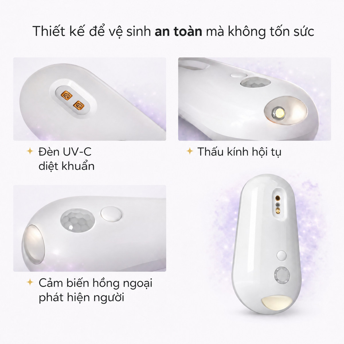 Máy khử khuẩn UV cho bồn cầu Uvara - 3327UVR-VN