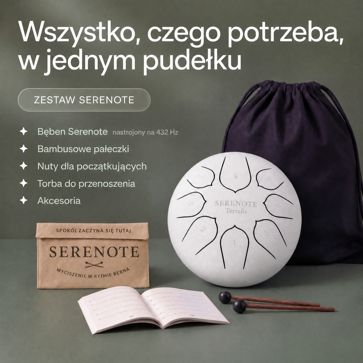Kojący bęben Serenote - 3345SRN-PL