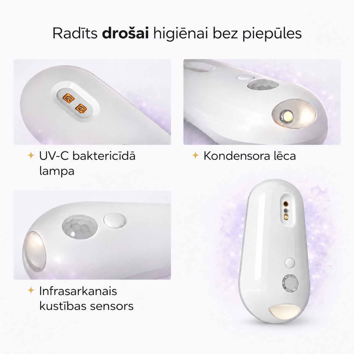 Tualetes poda UV sterilizators Uvara - 7240UVR-LV