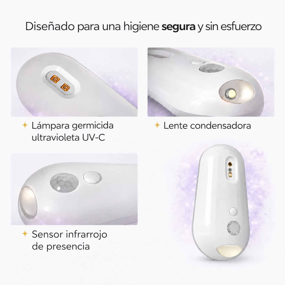 Esterilizador UV para inodoro Uvara - 7849UVR-PE