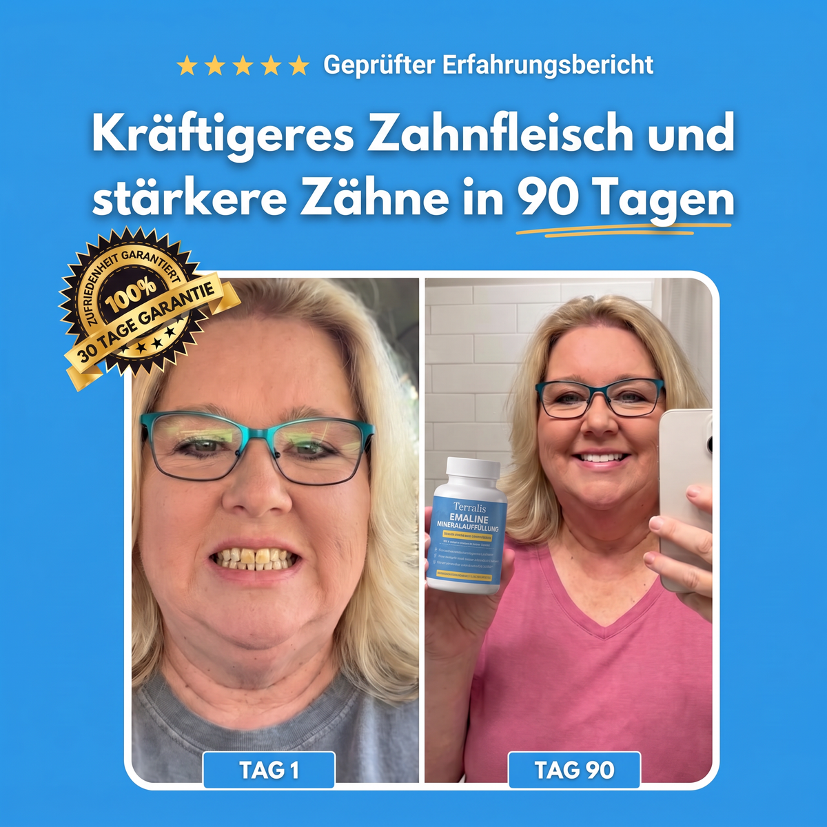 Ergebnis vorher und nachher mit Emaline