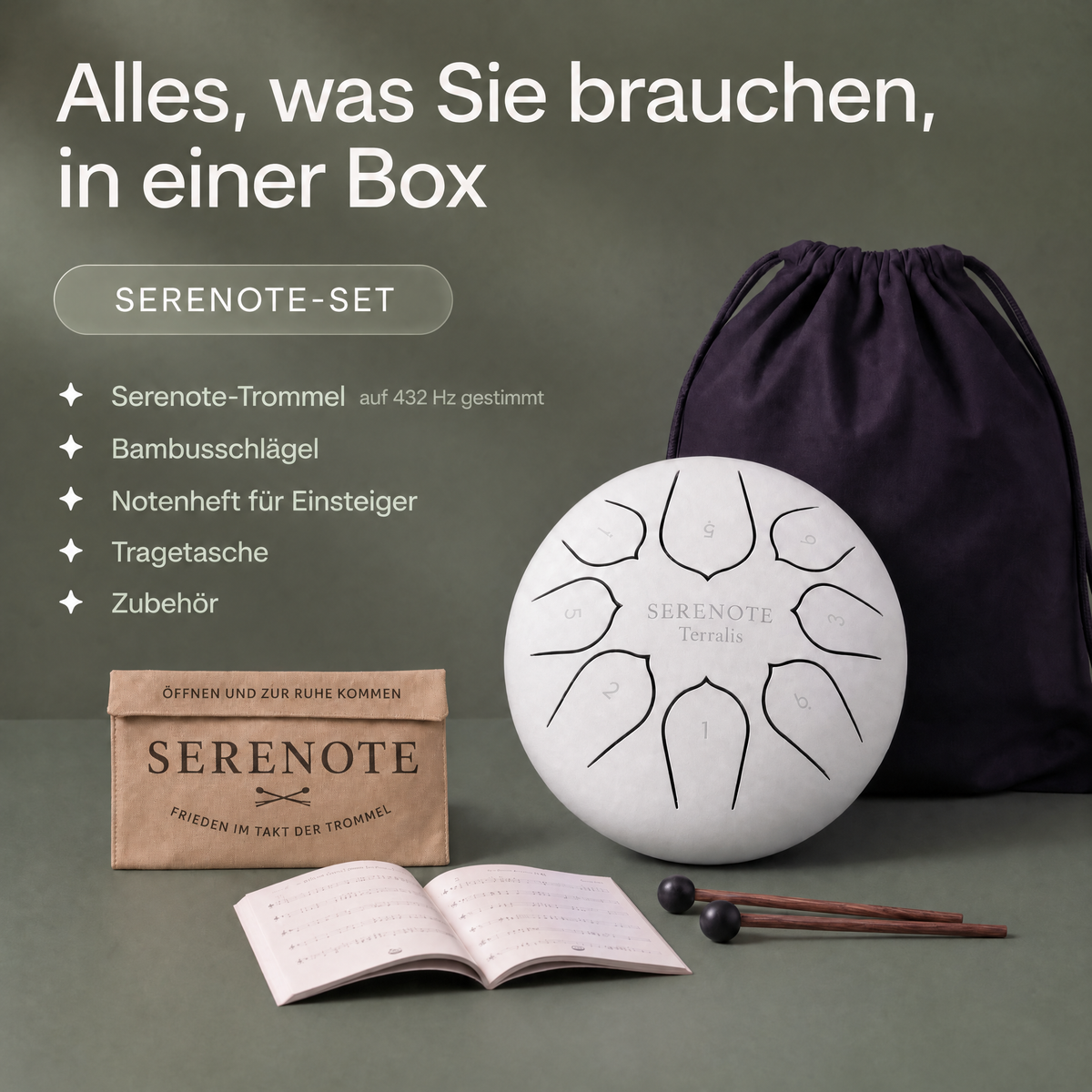 Beruhigende Zungentrommel Serenote - 7950SRN-AT