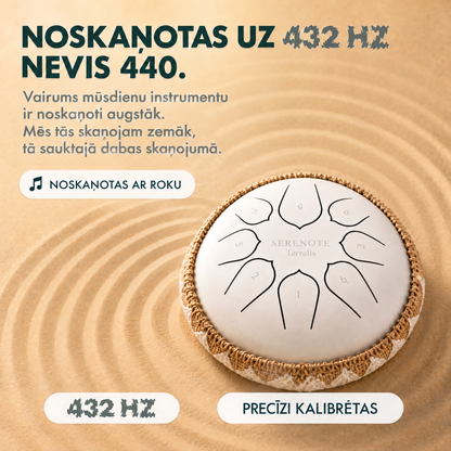 Nomierinošas mēlīšu bungas Serenote - 3477SRN-LV