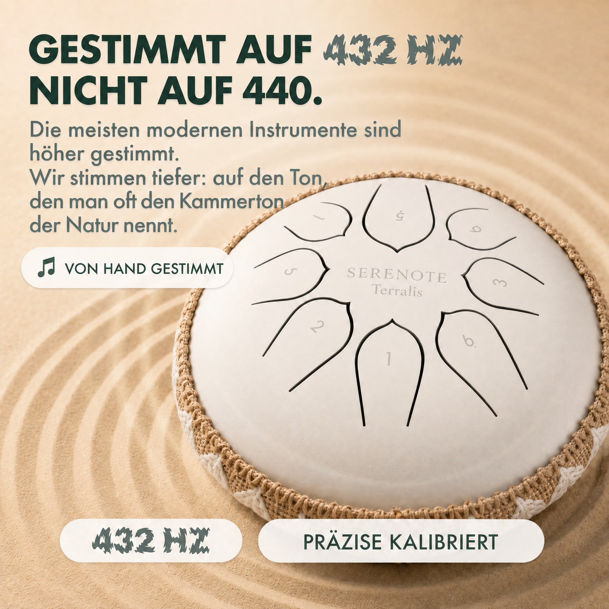 Beruhigende Zungentrommel Serenote - 7950SRN-AT