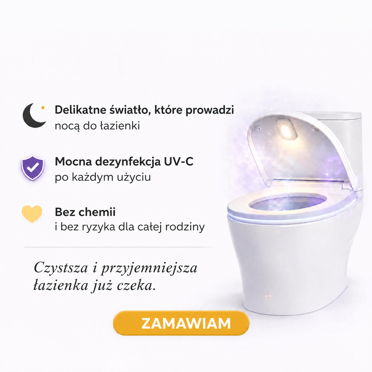Sterylizator UV do toalety Uvara - 1893UVR-PL