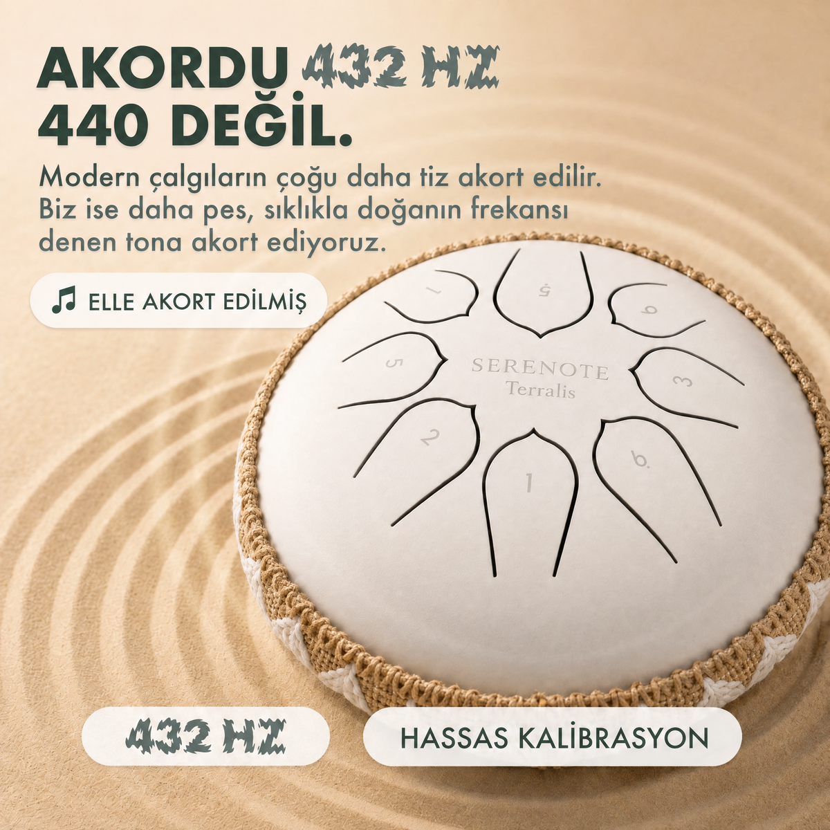 Rahatlatıcı dil davulu Serenote - 3130SRN-TR
