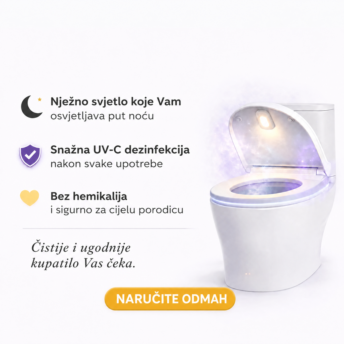 UV sterilizator za WC šolju Uvara - 1228UVR-BA