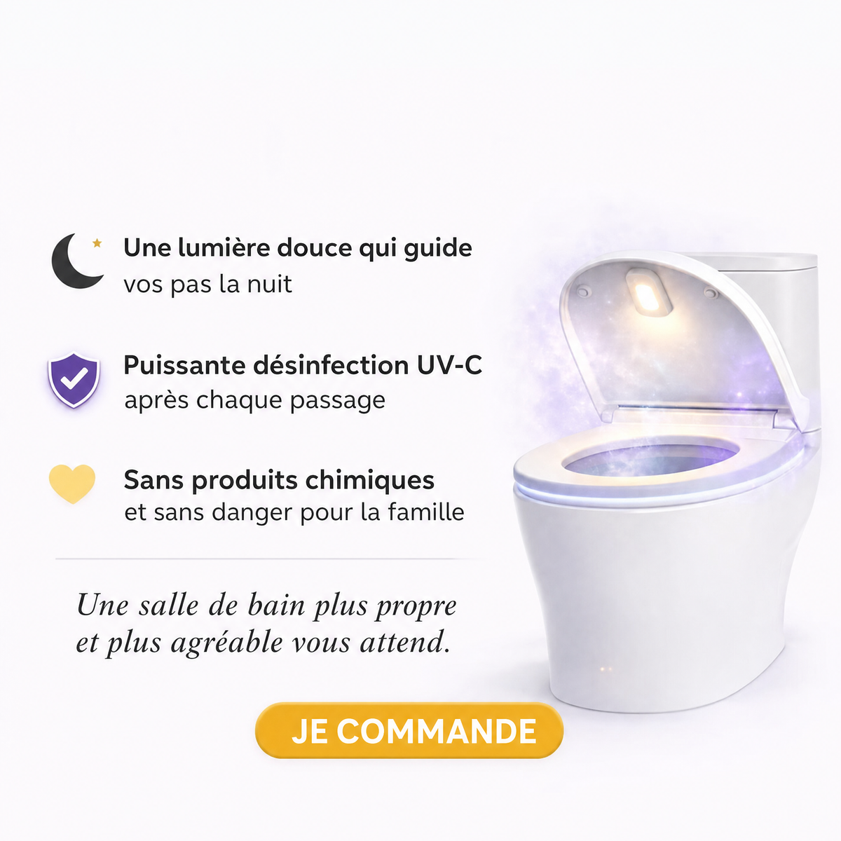 Stérilisateur UV pour toilettes Uvara - 9851UVR-LU