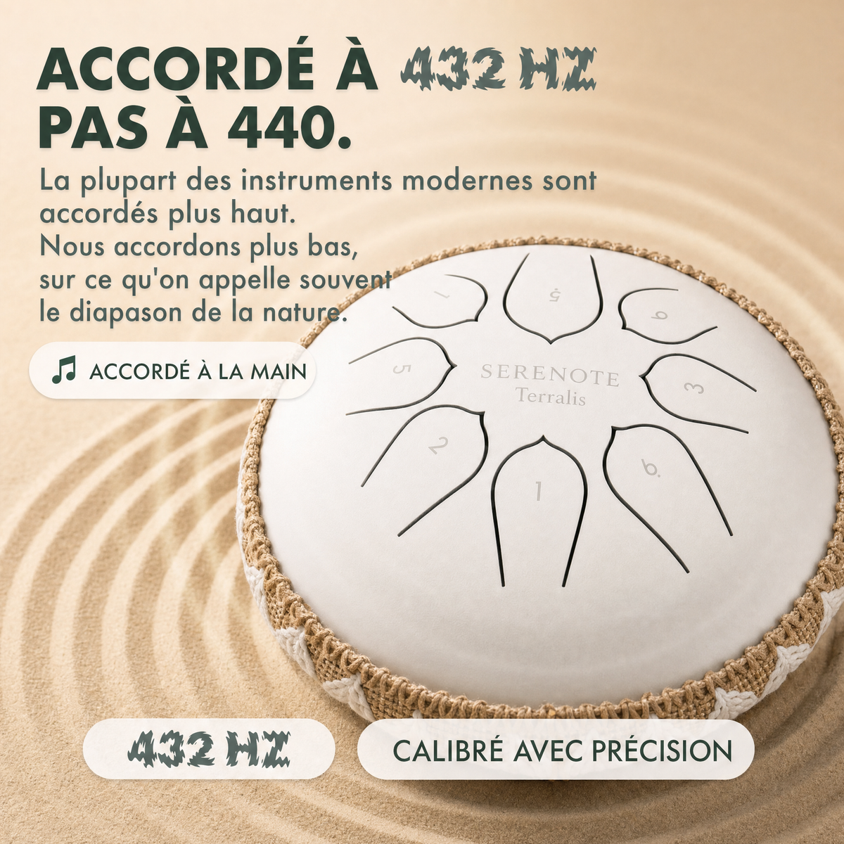 Tambour apaisant Serenote - 1819SRN-LU