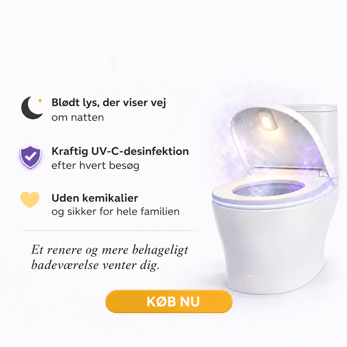 UV-toiletsterilisator Uvara - 7518UVR-DK