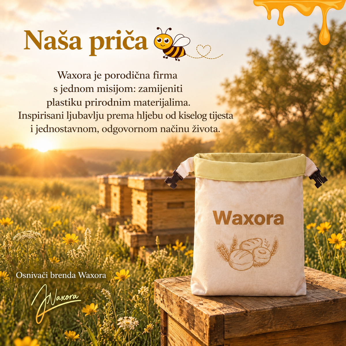 Vrećica za hljeb Waxora - WAX-BA