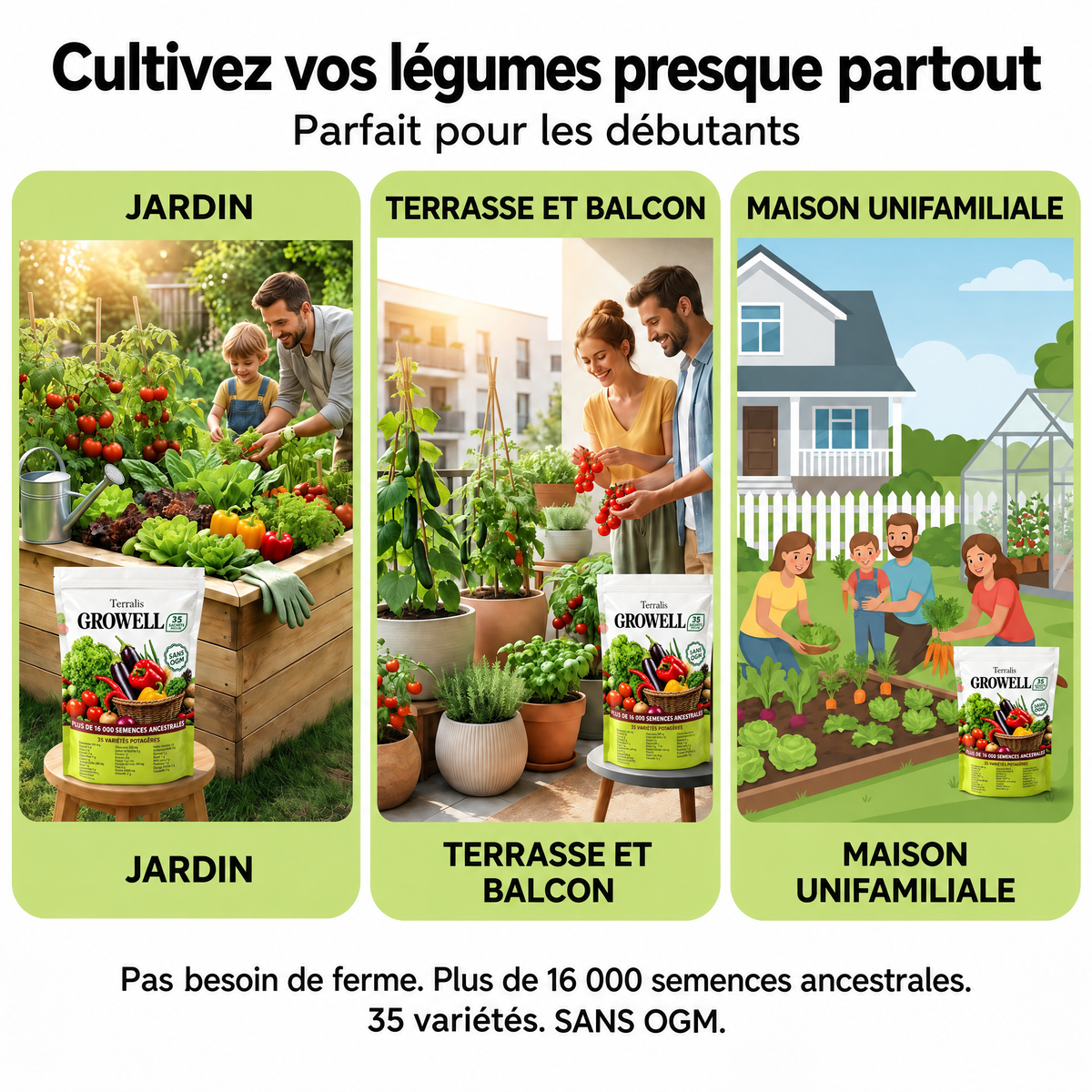 Réserve de semences Growell - GRW-LU