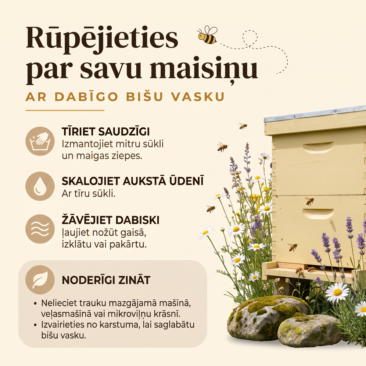 Rūpējieties par savu Waxora maizes maisiņu