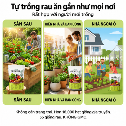 Bộ hạt giống dự trữ Growell - GRW-VN