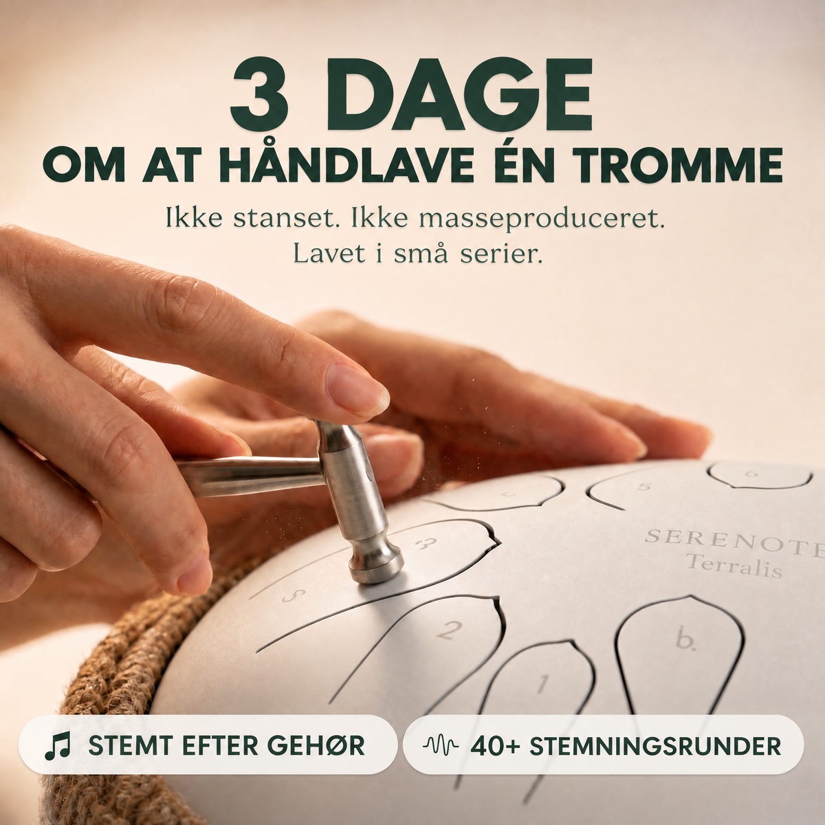 Beroligende tungetromme Serenote - 5842SRN-DK