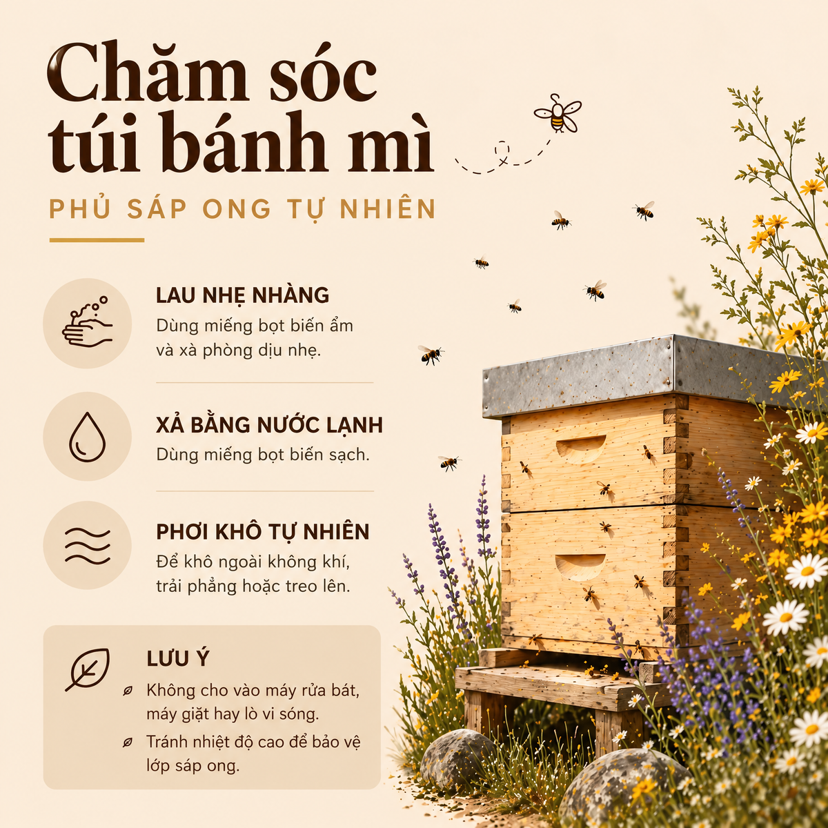 Túi bảo quản bánh mì Waxora - WAX-VN