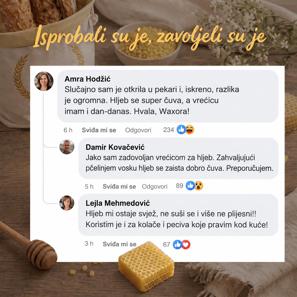 Vrećica za hljeb Waxora - WAX-BA