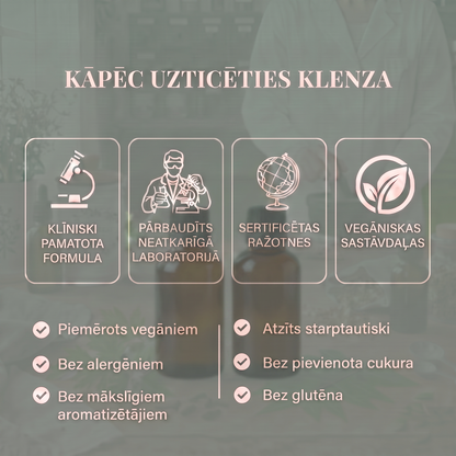 Klenza 2 fāžu zarnu attīrīšanas komplekts