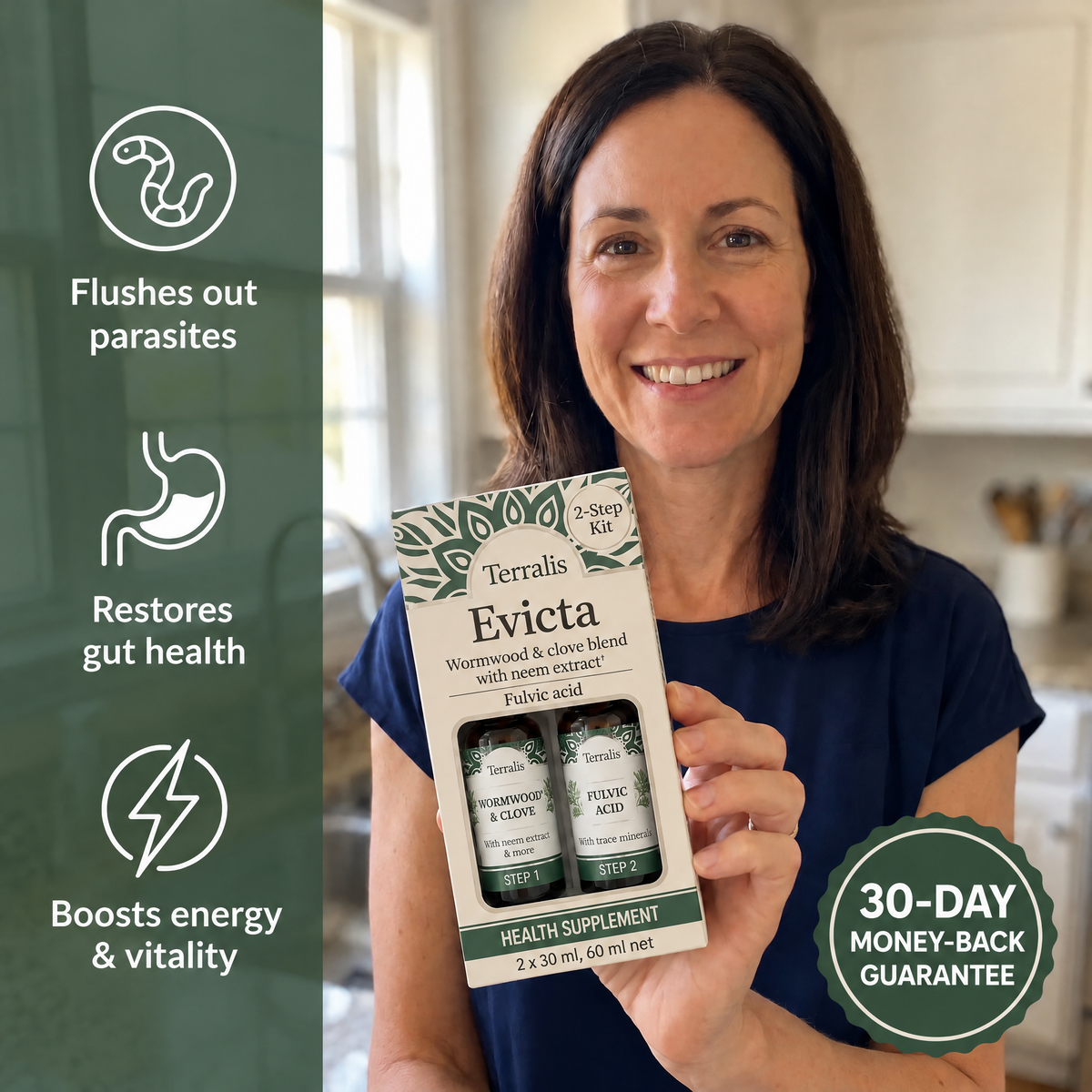 2-Step Gut Detox Kit Evicta - 2346EVC-ZA