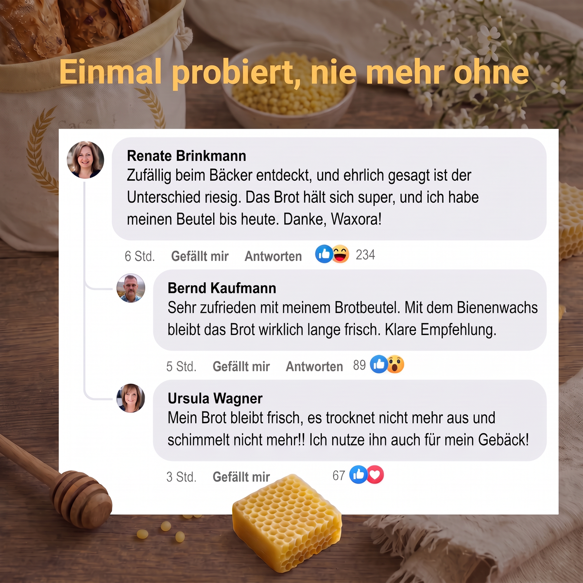 Bewertungen von Waxora Kundinnen und Kunden