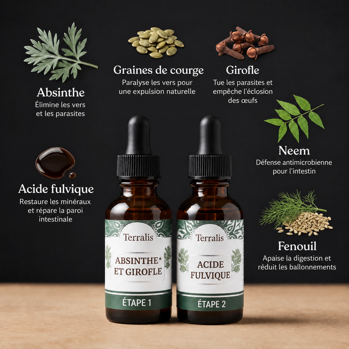 Kit détox intestinal en 2 étapes Evicta - 6064EVC-LU